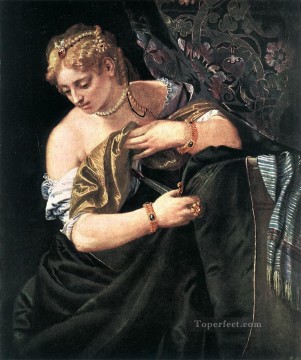  Paolo Oil Painting - Lucretia Renaissance Paolo Veronese